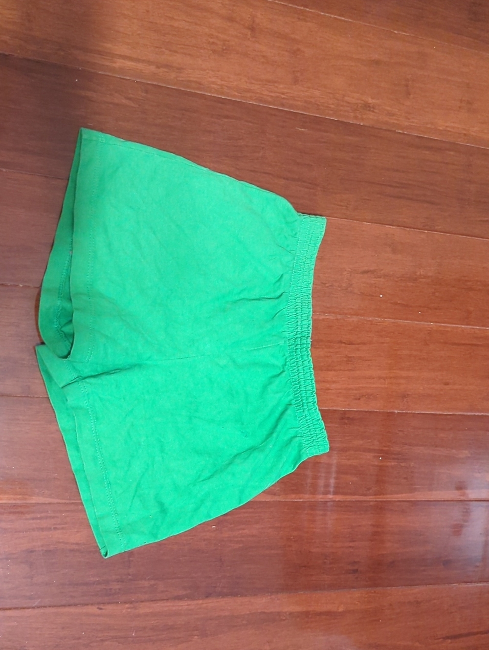 Girl’s Green Elastic-Waist Shorts